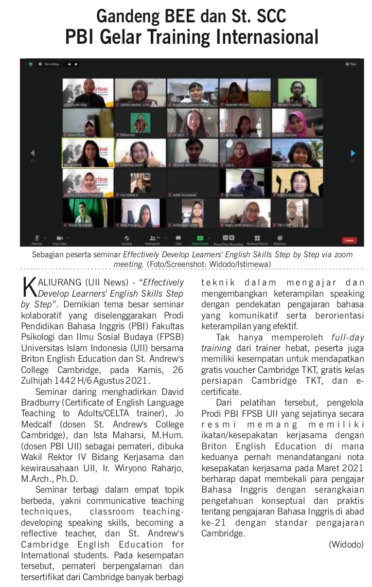 Ista Maharsi UII News 220