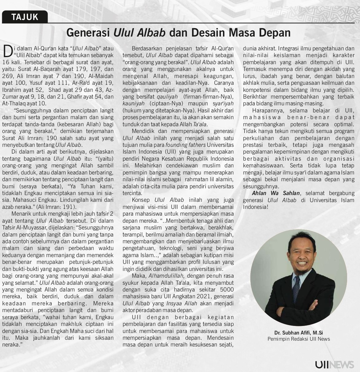 Subhan Afifi_UII News_220