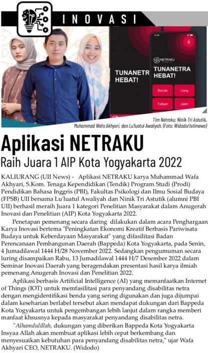 Aplikasi Netraku raih Juara 1 AIP Kota Yogyakarta-UIINews-236-Januari-2023-rev2_page-0015